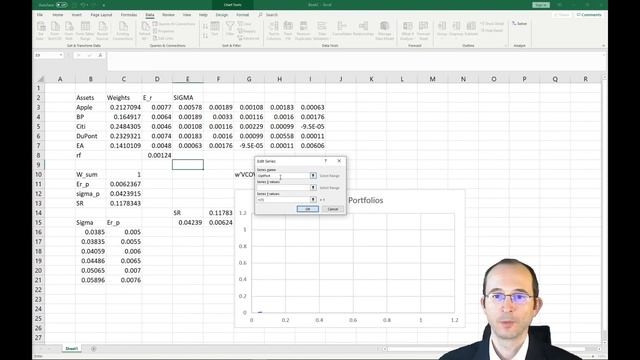 Portfolio Theory 9: Creating an Optimal Portfolio with Many Risky Assets in Excel смотреть онлайн
