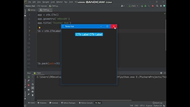 Modern Tkinter Label | Custom Tkinter | #CTk2 смотреть онлайн