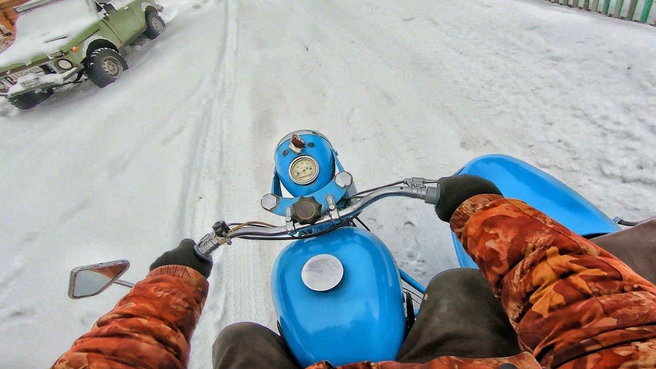 1966 IZH Jupiter 2 - POV TEST DRIVE смотреть онлайн