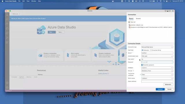 Connecting to your SQL server on Mac [Using Docker and Azure Data Studio] смотреть онлайн