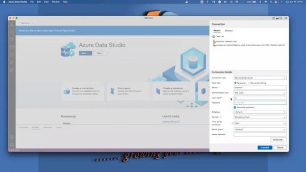 Connecting to your SQL server on Mac [Using Docker and Azure Data Studio]