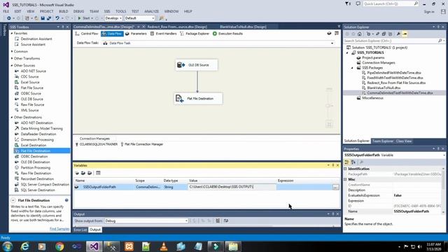 PART 11 HOW TO CREATE COMMA DELIMITED TEXT FILE WITH DATETIME USING SSIS PACKAGE(TAMIL) | TechIT DB смотреть онлайн