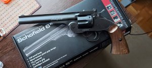 Пневматический револьвер ASG Schofield 6"