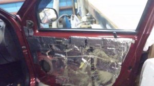 Шумоизоляция двери РЕНО Логан (часть 2)