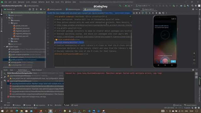 Manifest merger failed with multiple errors, see logs | Fixed Very Simple смотреть онлайн