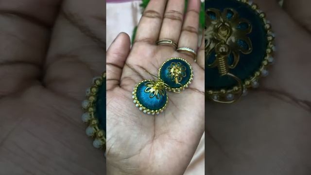 Thread Jhumka making video#earringsdesign#kundanbangles#threadbangles#threadearrings#beats#designer смотреть онлайн
