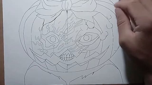 Speed Drawing Pumpkin night [ Naoko Kirino] Manga Terror as Pumpkin Girl смотреть онлайн