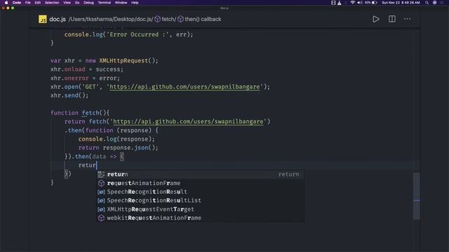 javascript Interview fetch APIs Vs XMLHttpRequest #05 смотреть онлайн