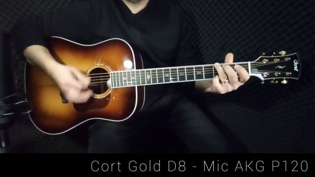 Cort Gold D8 Acoustic Guitar - A real Cannon - No Talking Just Playing HQ Studio Audio смотреть онлайн