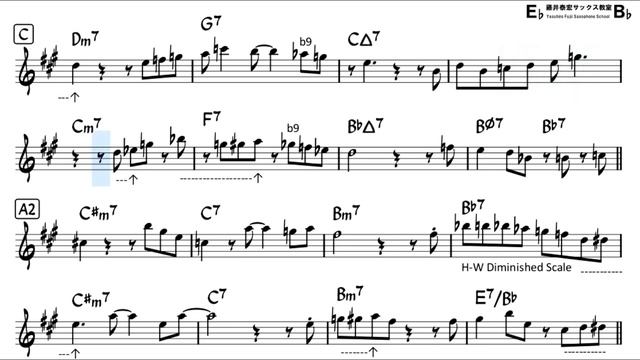 One Note Samba - Backing Track with Sheet Music for Tenor Sax смотреть онлайн