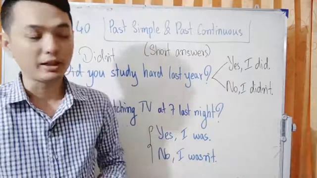 Lesson 40A: Past Simple & Past Continuous (short answer) # Pre-intermediate Level смотреть онлайн