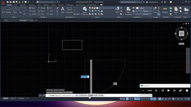 Draw Toolbar-Polyline I Circle I AUTOCAD-2D смотреть онлайн