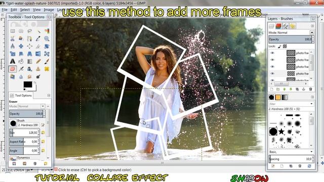 Tutorial Gimp - Collage effect смотреть онлайн
