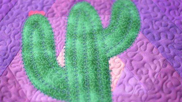 Hexagon Cactus Placemats Quilting Pattern Preview смотреть онлайн