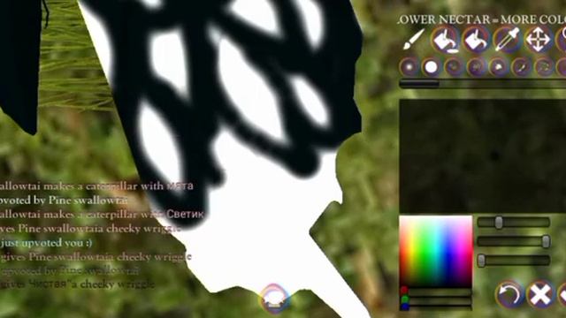 Как нарисовать перья на крыльях в игре butterflygame? смотреть онлайн
