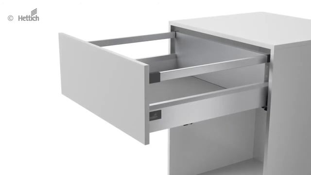 Механизм Push to Open c демпфером Silent System для ящиков Hettich Arcitech смотреть онлайн