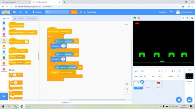 Part 2 - Scratch Space Invaders Tutorial смотреть онлайн