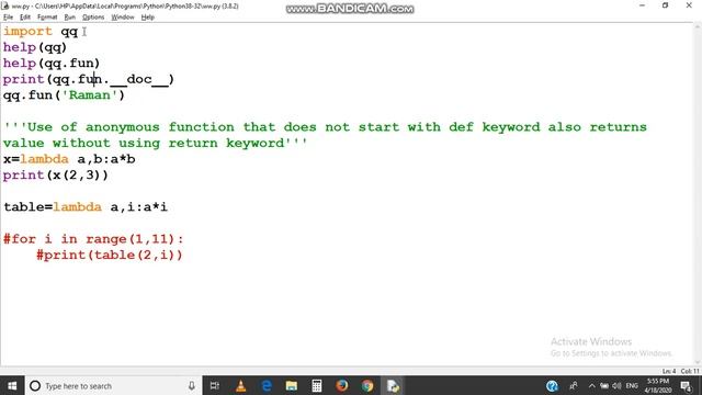 Making and Importing Own Library in python with help and Doc string Commands смотреть онлайн