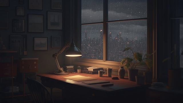 late night ? lofi study | lofi hip hop mix ? Rainy Chillout Vibes смотреть онлайн