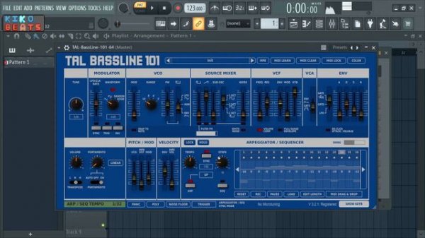 TAL-BASSLINE-101 (Demo & Review) + Soundforce SFC-101 Controller Demo