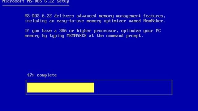 Installing MS-DOS 6.22 On DOSBox In Boot Mode