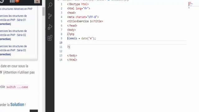 Exercices corrigés en PHP série 2 structures de contrôle 1 смотреть онлайн