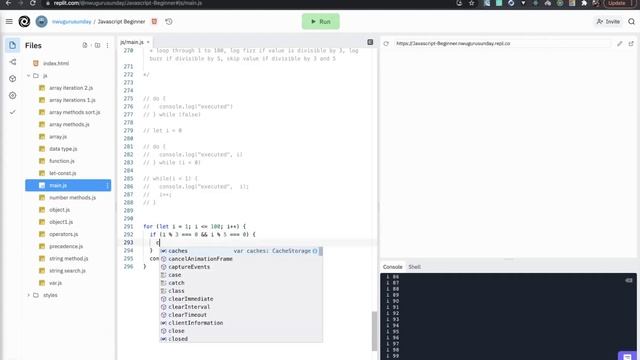 JavaScript Beginner ⭐⭐⭐⭐⭐ TASK 18 SOLUTION: USING LOOPS ? смотреть онлайн