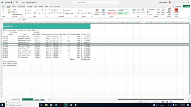 Excel Module 2 Project 1b Edgerton Norris смотреть онлайн