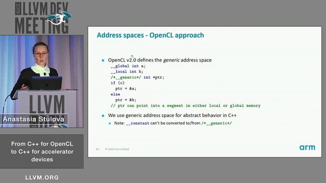 2019 LLVM Developers’ Meeting: A. Stulova “From C++ for OpenCL to C++ for accelerator devices” смотреть онлайн