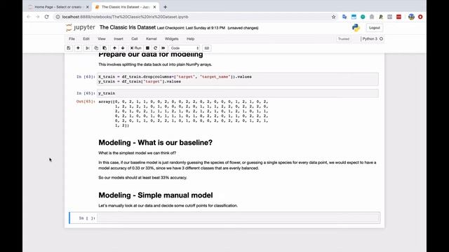Intro to Machine Learning with Python 3: Train Test Split and Baseline Modeling смотреть онлайн