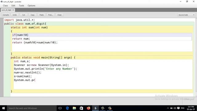 Recursive function to calculate sum of digits in Java (Hindi) смотреть онлайн