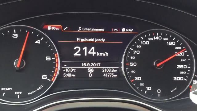 Audi A6 C7 2016 2.0TDI 190KM 0-235km/h German Autobahn смотреть онлайн