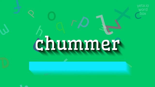 CHUMMER - HOW TO PRONOUNCE IT? #chummer смотреть онлайн