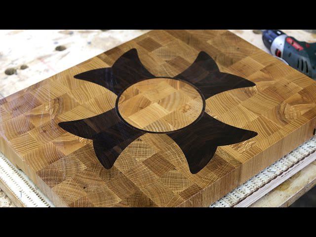 A "Flower" end grain cutting board смотреть онлайн