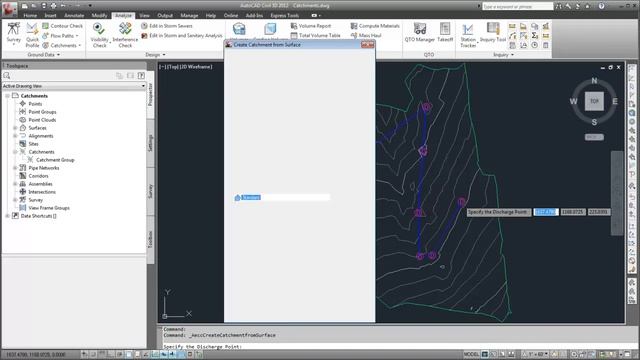 Create Catchments AutoCAD Civil 3D Autodesk Knowledge смотреть онлайн