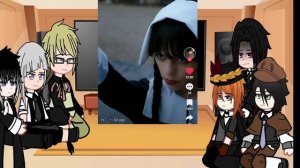 BSD react to Dazai's past as Wednesday Addams|Weird audio bc copyright|p1|Wednesday|Read desc