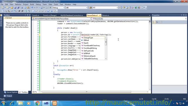 C# AND MYSQL DATABASE CRUD TUTORIAL #39 - How To Populate (Bind) Datagridview From List Of Items смотреть онлайн
