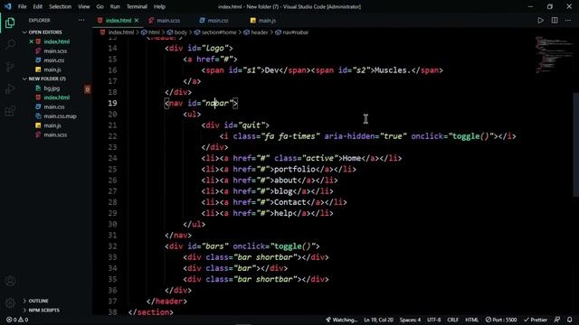 Responsive Landing Page Design for gym website | Using HTML, SASS, CSS and JavaScript with animatio смотреть онлайн