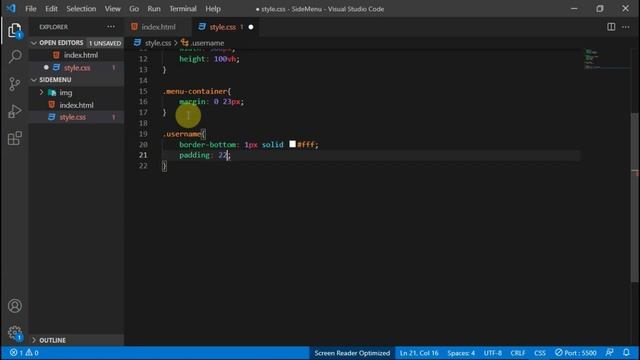 How to create a Side Menu using html and Css смотреть онлайн