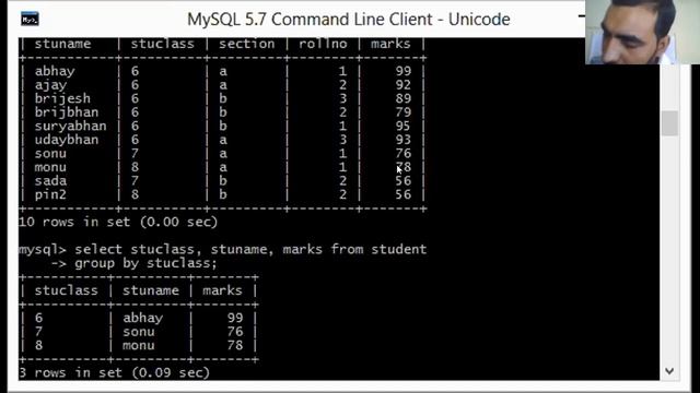 Class 12, Sub.- IP, Topic- manipulating data in MySQL, Subtopic- non group expressions with groups. смотреть онлайн