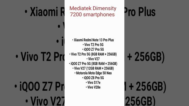 Mediatek Dimensity 7200 processor smartphones смотреть онлайн