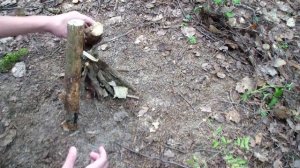 Костёр шалаш, быстро, просто, практично