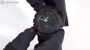 Как настроить часы Casio G-Shock? Настройка часов Casio на примере модели GA-100. Alltime