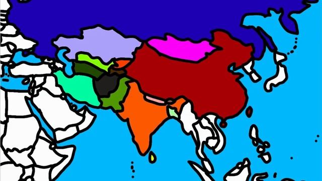 Как нарисовать карту Азии смотреть онлайн