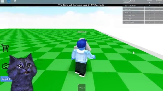 ПОЛ это ЛАВА / CHALLENGE в ROBLOX / FLOOR is LAVA смотреть онлайн