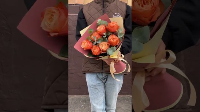 7 пионовидных роз Кахала #розы смотреть онлайн