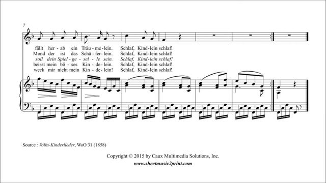 Brahms : Wiegenlied "Schlaf, Kindlein schlaf", WoO 31, No. 11 - Mezzo-Soprano or Baritone смотреть онлайн