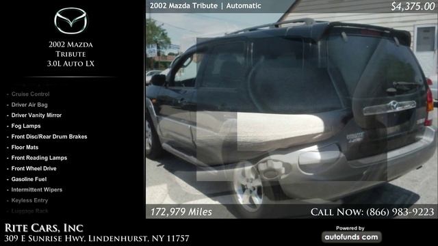 Used 2002 Mazda Tribute | Rite Cars, Inc, Lindenhurst, NY - SOLD смотреть онлайн