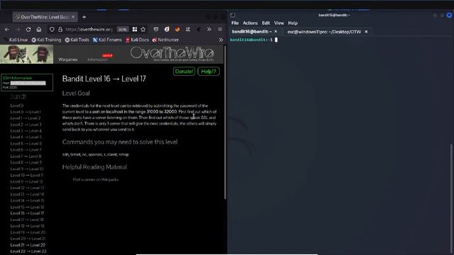 Over the Wire Bandit 14 ,15 & 16 walkthrough solution [ Learn Kali Linux's Basic] смотреть онлайн