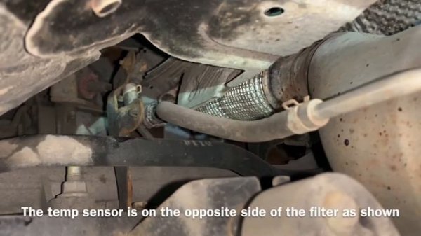 Nissan NV200 DPF Pressure Sensor And Temp Sensor Location